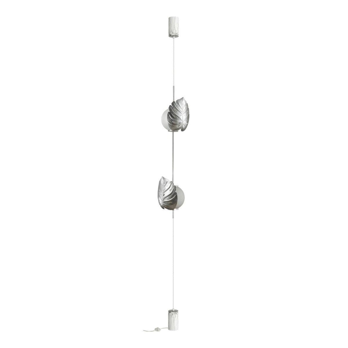Odeon Light 4865/2FC MODERN ODL_EX22 45 серебристый/белый/стекло Натяжной торшер с выкл. E14 2*40W JUNGLE — миниатюра 1