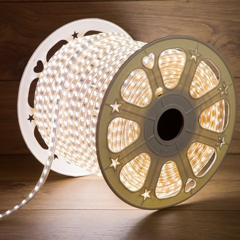 Rexant LED Лента 220В, 6.5x17мм, IP67, SMD 5730, 120 LED/м, Белый, 100м 142-703
