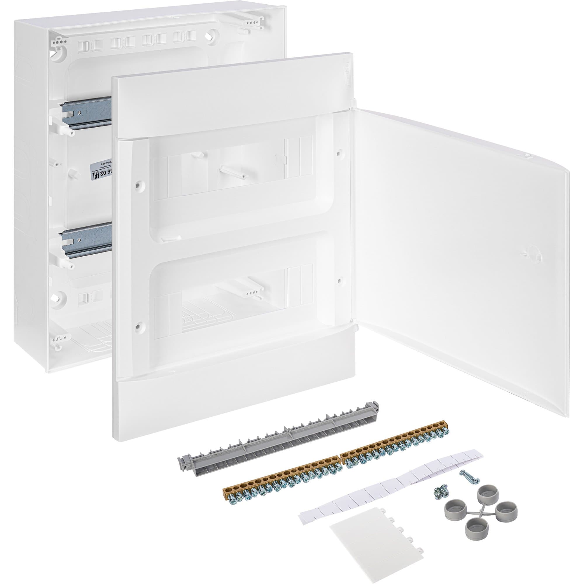 Legrand Practibox S Пластиковый щиток Навесной 2X12 Белая дверь 135602 — миниатюра 4