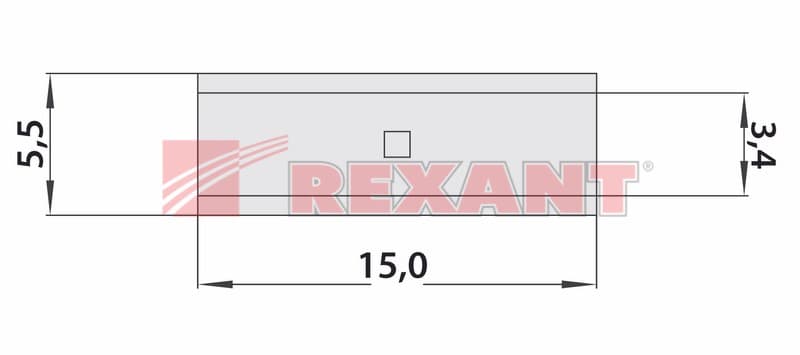 СОЕДИНИТЕЛЬНАЯ ГИЛЬЗА L-15мм 4-6мм² (ГМЛ (DIN) 6) Rexant 08-0742