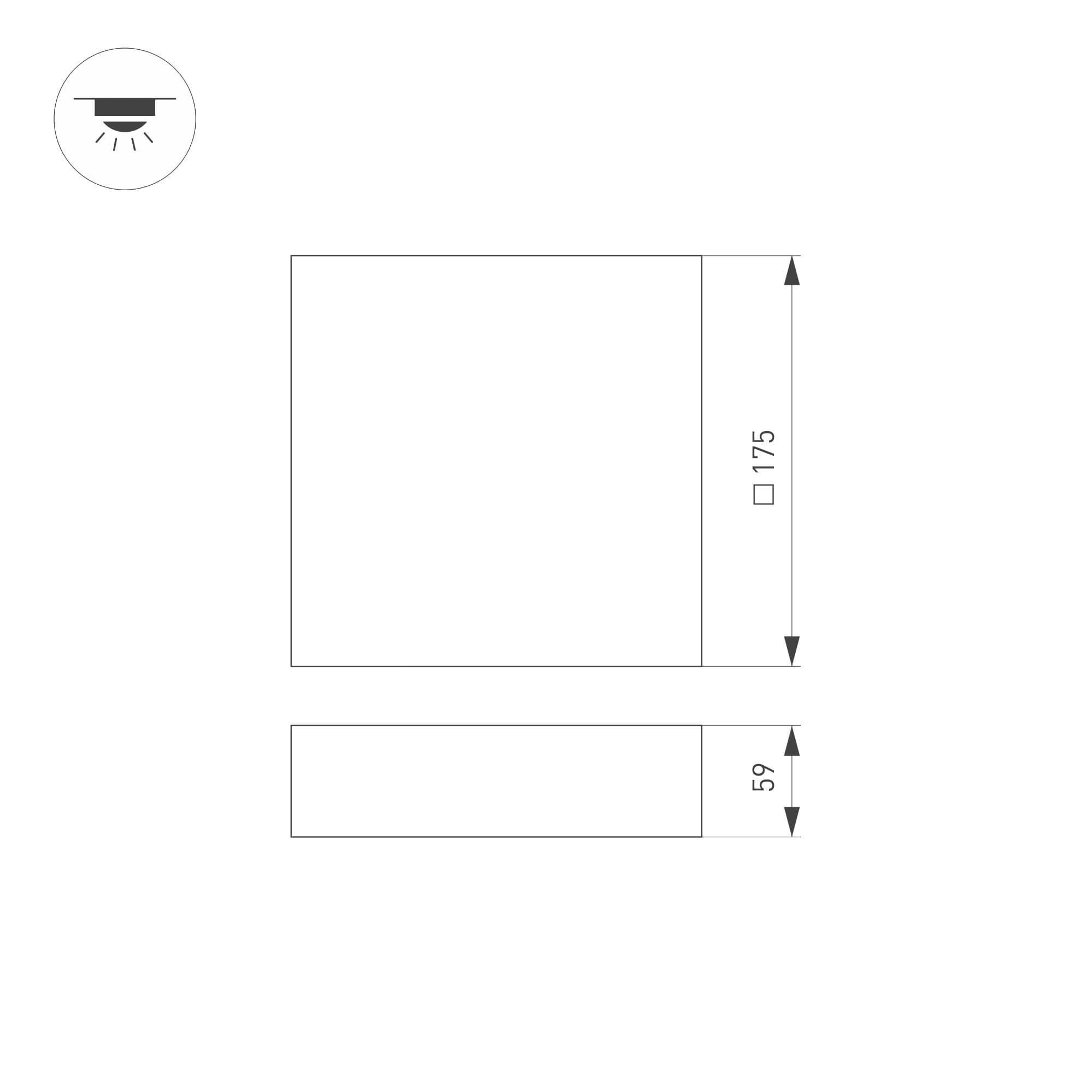 Arlight Светильник SP-QUADRO-S175x175-16W Warm3000 (BK, 120 deg, 230V) (IP40 Металл, 3 года) 034783 — миниатюра 5