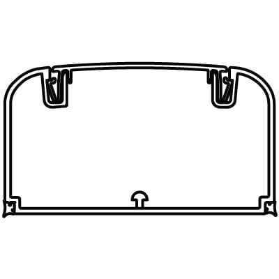 DKC In-Liner Front Кабель-канал 90х50 мм (кабель-канал + фронтальная крышка 09510) (1шт=2м)