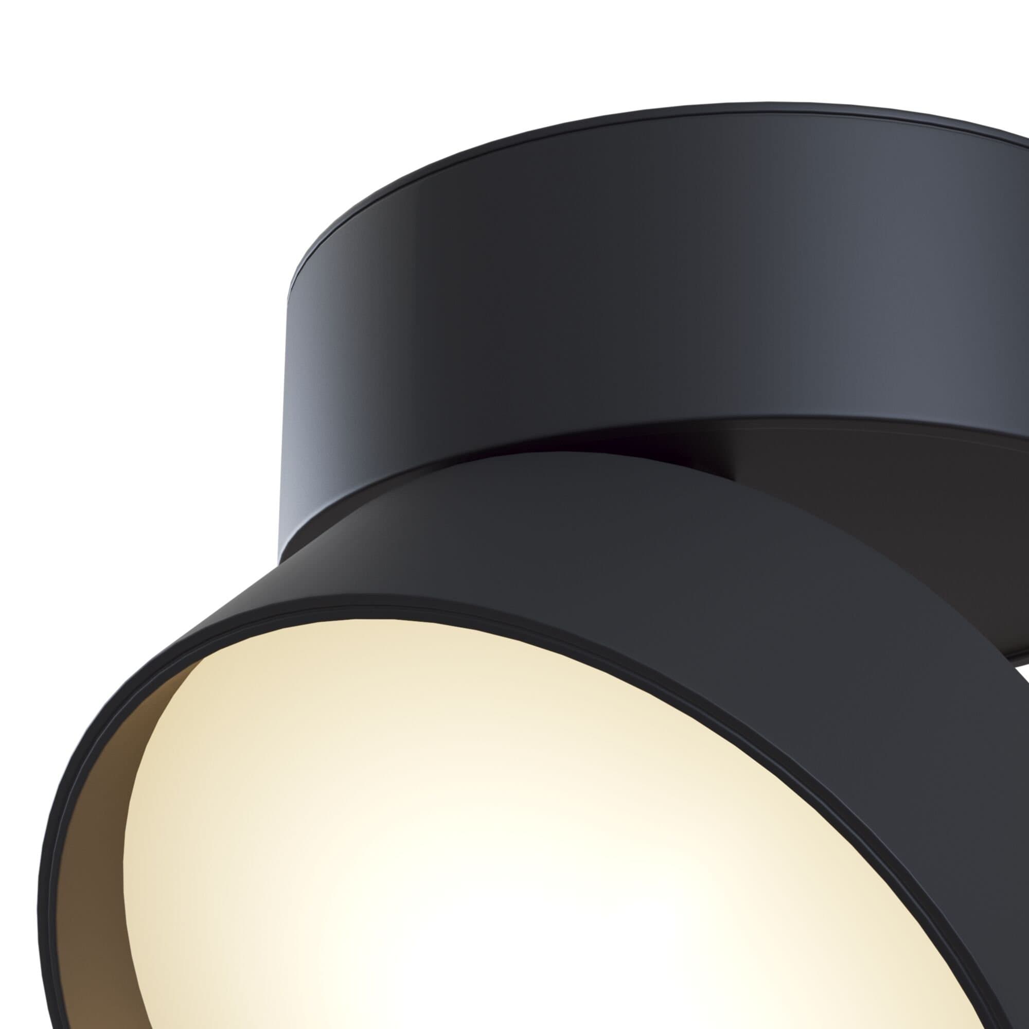 Maytoni Technical Onda Черный Потолочный светильник LED 18W 990Лм C024CL-L18B — миниатюра 5