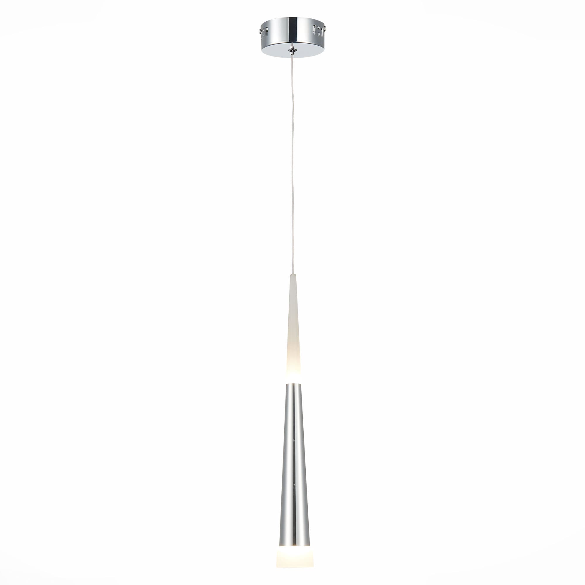Evoluce SLE200113-01 Светильник подвесной Хром/Хром, Белый LED 1*7W 3000K