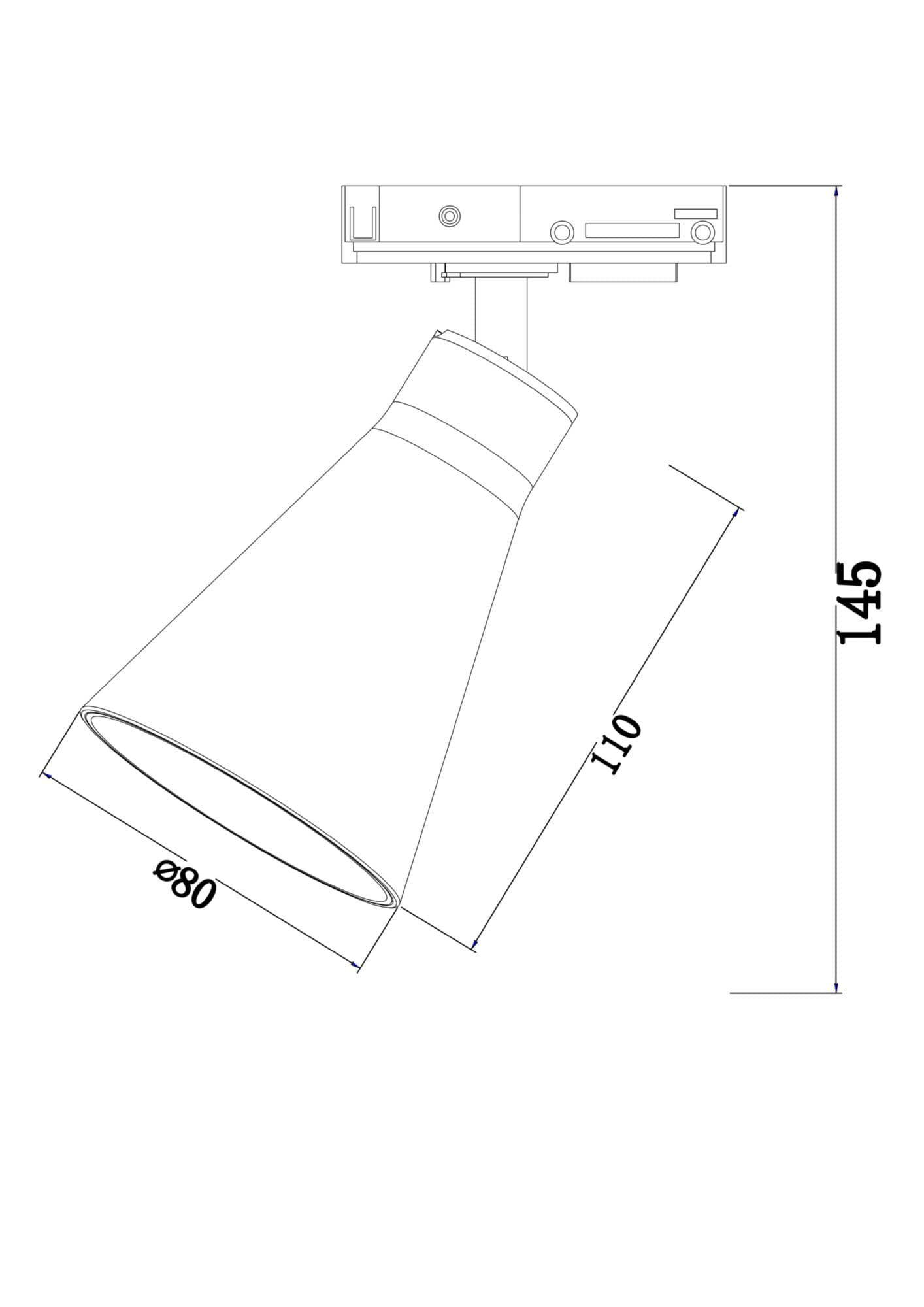 Maytoni Single phase track system Матовое Золото Светильник трековый TR022-1-GU10-MG — миниатюра 5