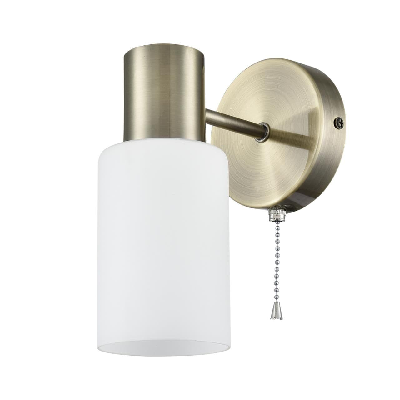 Lumion 8100/1W COMFI LN25 бронза/белый металл/стекло Бра Е14 1*40W 220V MAVE