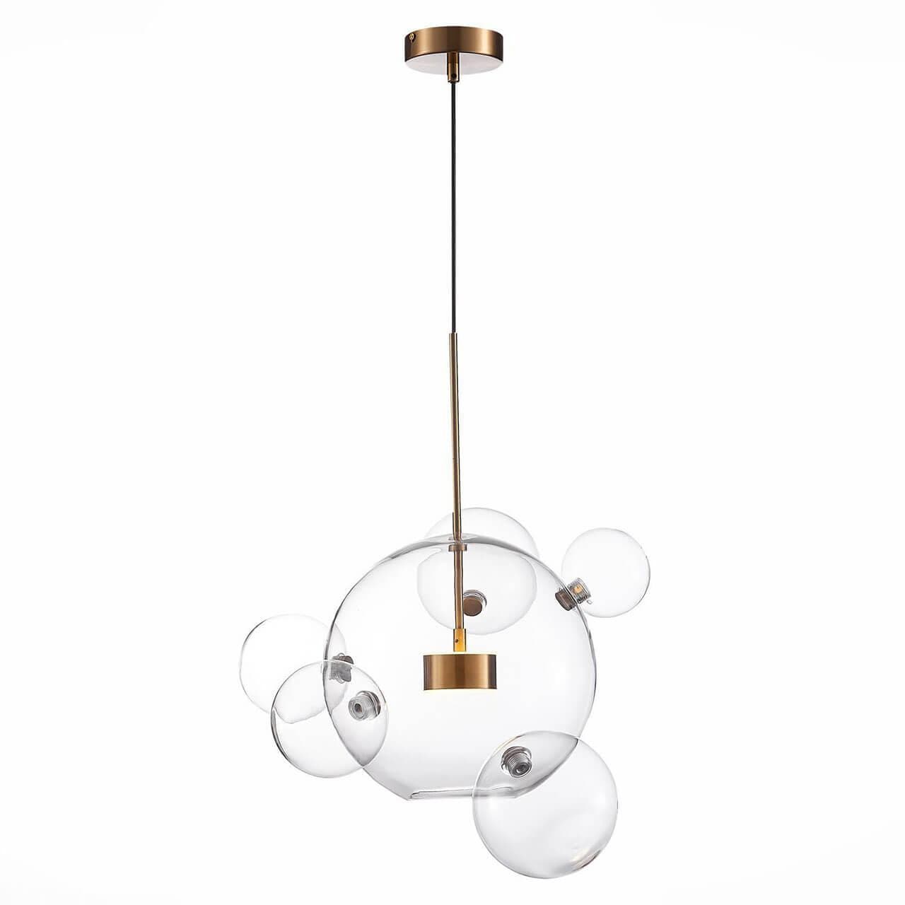 ST Luce SL1133.213.01 Светильник подвесной Белый, Золото/Прозрачный LED 1*14W — миниатюра 1