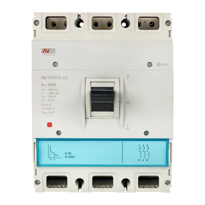 EKF Averes Автоматический выключатель AV POWER-4/3 800А 35kA TR — миниатюра 2
