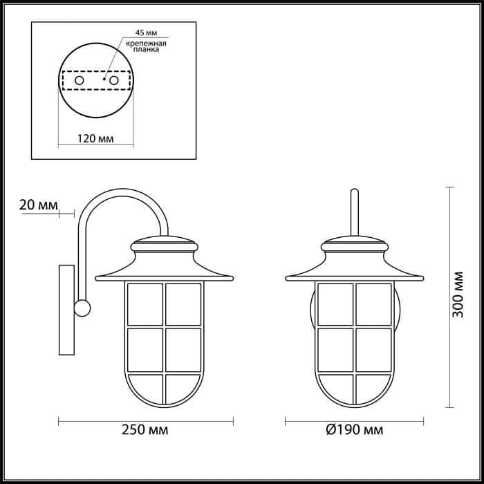 Odeon Light 4171/1W ODL19 696 черный/прозрачный Уличный настенный светильник IP44 E27 1*60 — миниатюра 3