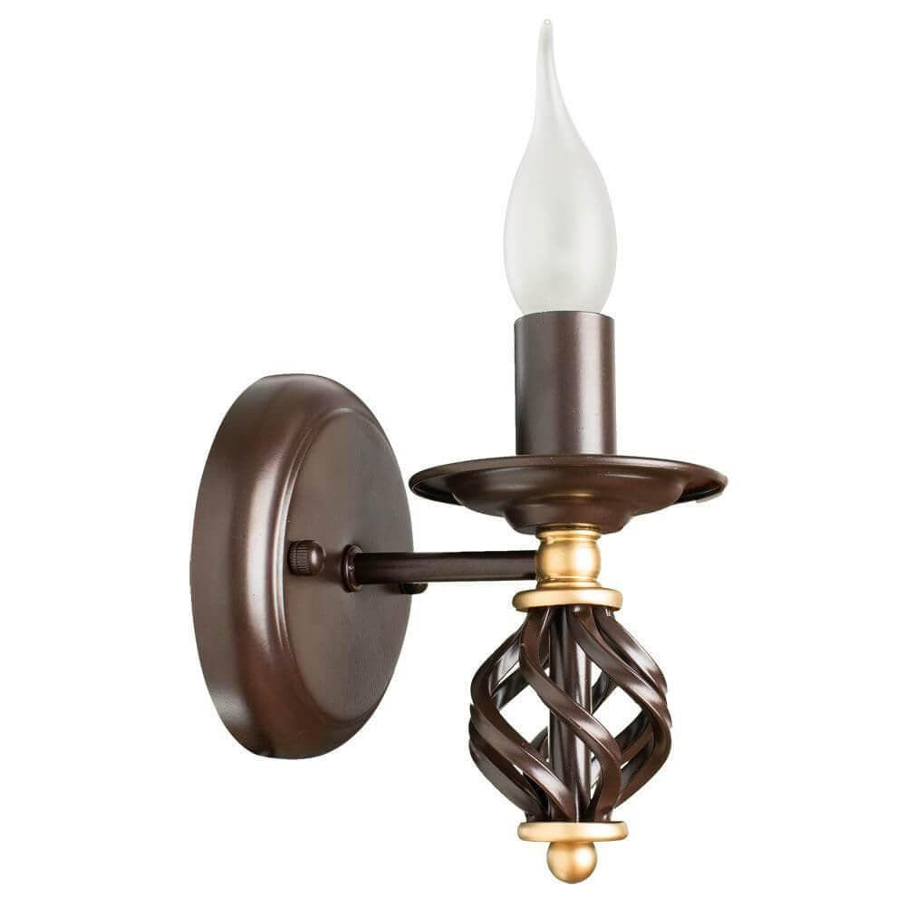 Arte Lamp Cartwheel Коричневый Бра 60W E14 A4550AP-1CK — миниатюра 1
