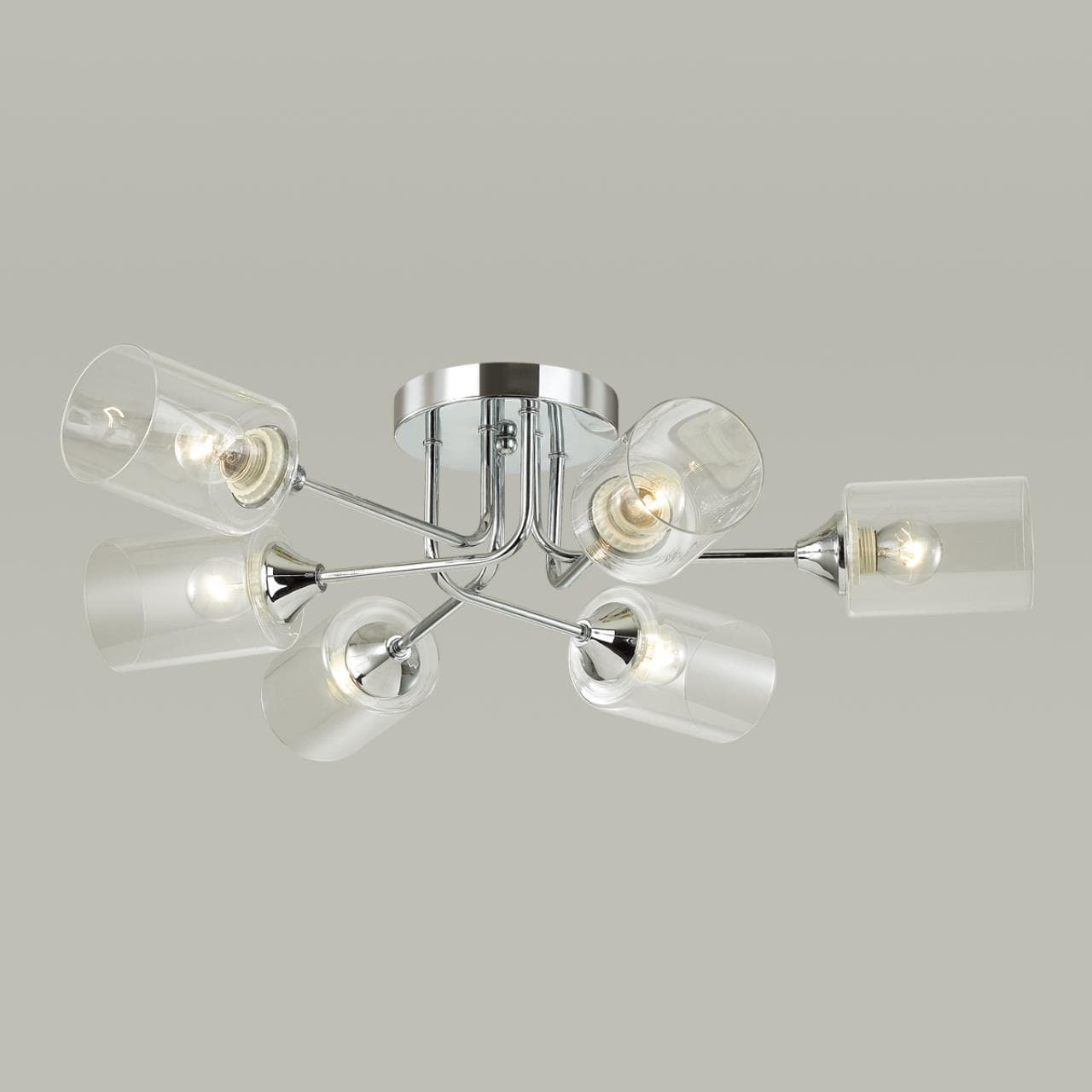 Lumion 4529/6C COMFI LN21 061 хром Люстра потолочная E27 6*60W 220V JERRY — миниатюра 4