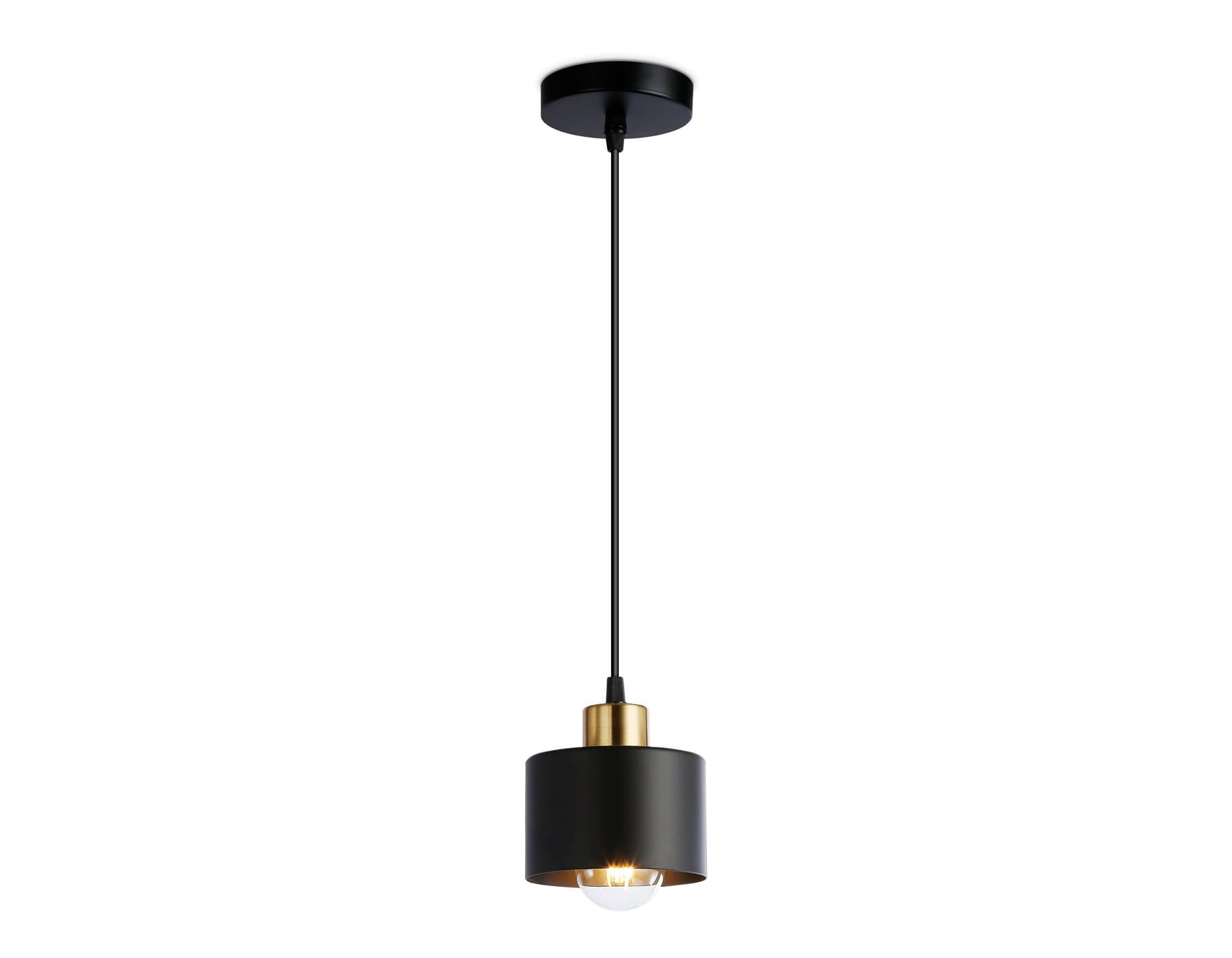 Ambrella Подвесной светильник в стиле лофт TR8113 BK/BS черный/латунь E27 max 40W D120*940 — миниатюра 2