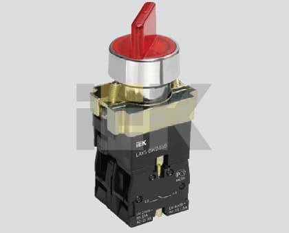 IEK LAY5 Переключатель LAY5-BK2565 2 положения желтый — миниатюра 2