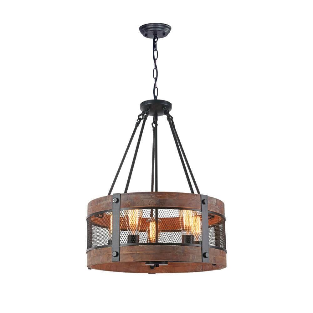 Freya Loft Vittoria Черный Подвесной светильник E27 60W FR4561-PL-05-B — миниатюра 10
