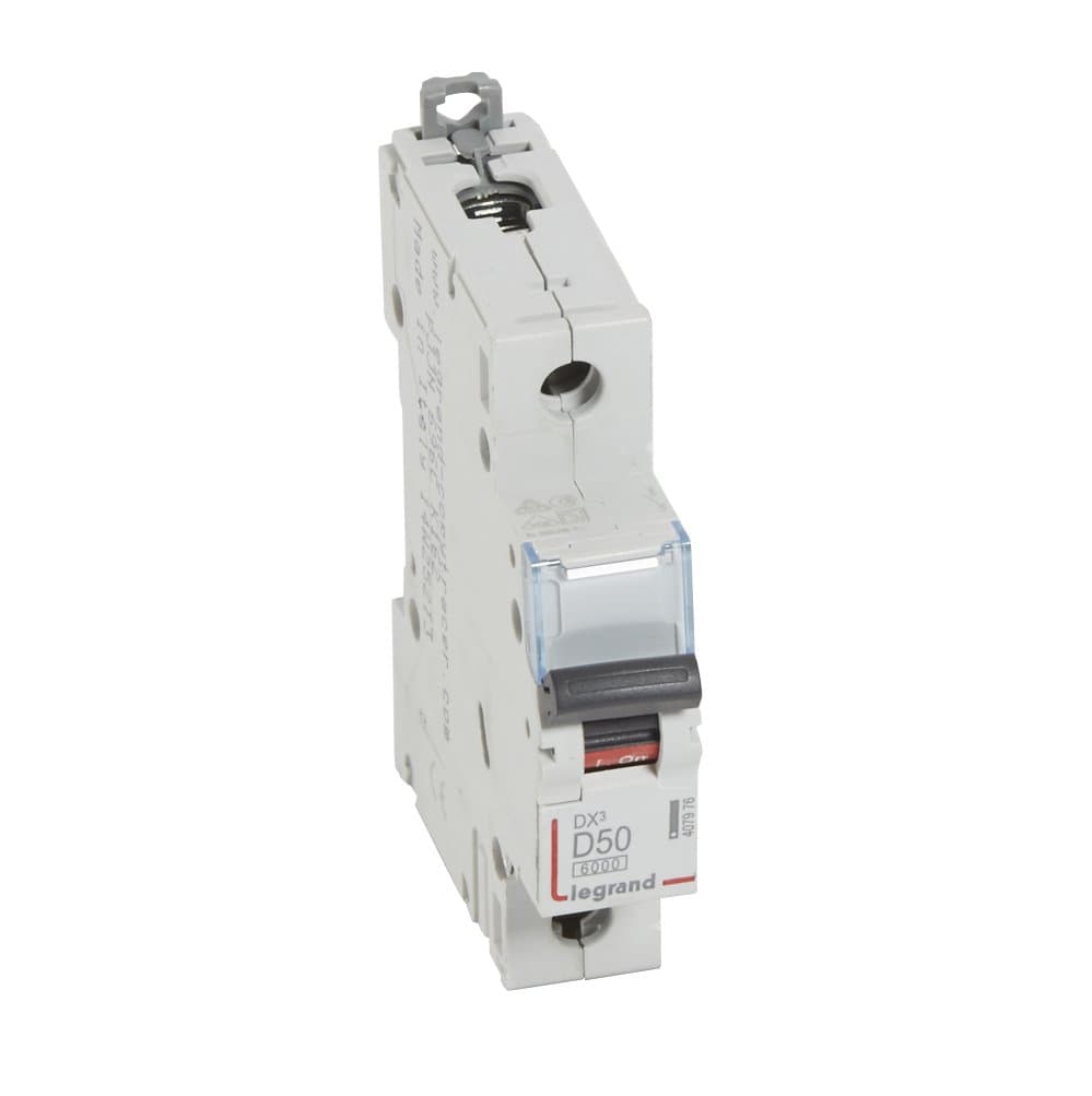 Legrand DX3 6000 Автоматический выключатель 10кА 1P 230/400В 50А 1 мод (D) 407976 — миниатюра 3