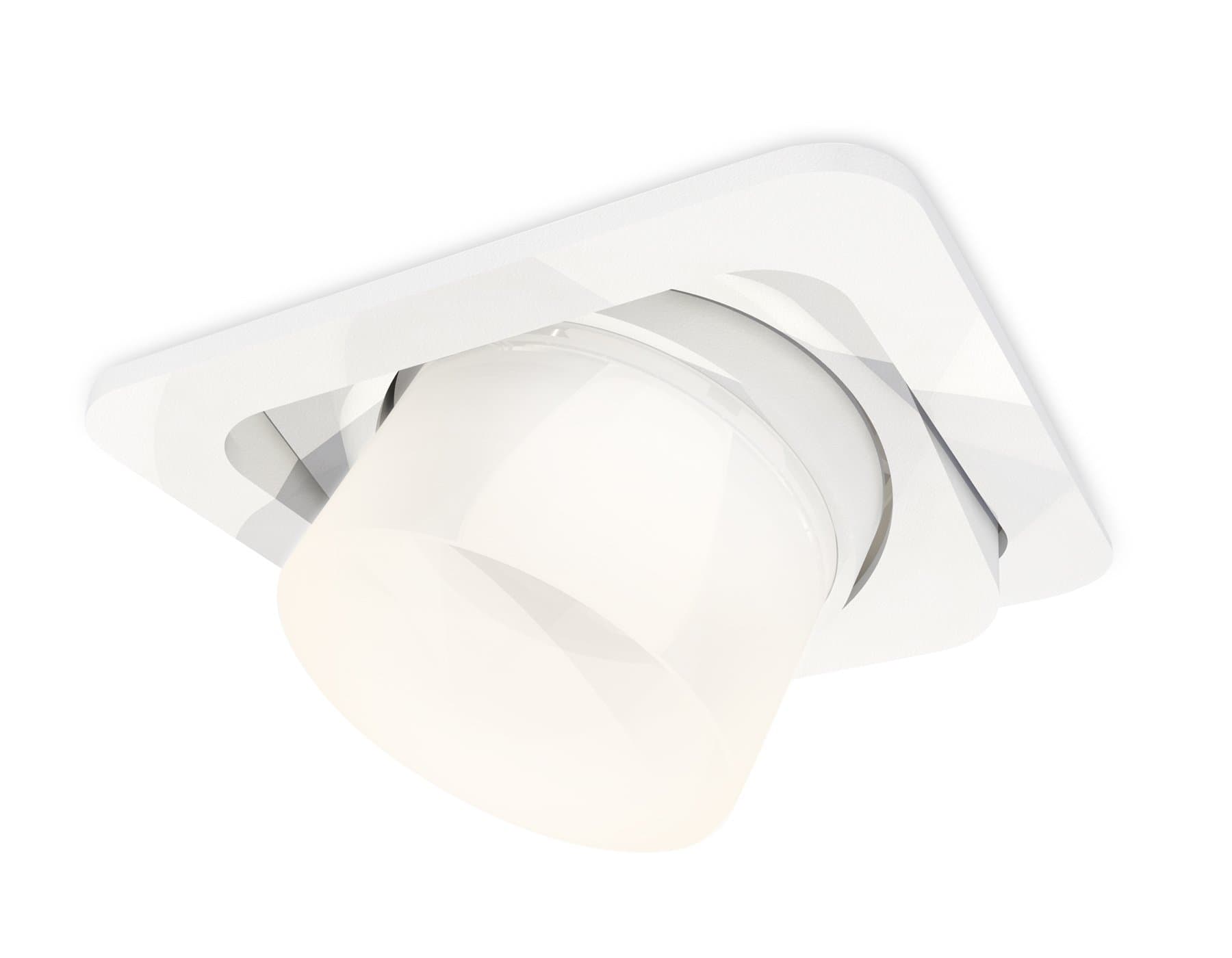 Ambrella Комплект встраиваемого поворотного светильника XC7658085 SWH/FR белый песок/белый матовый MR16 GU5.3 (C7658, N7170) — миниатюра 1