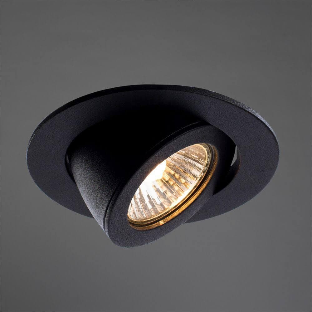 Arte Lamp Accento Черный Светильник точечный встаиваемый 1x50W 1xGU10; 1xG5,3 A4009PL-1BK — миниатюра 3