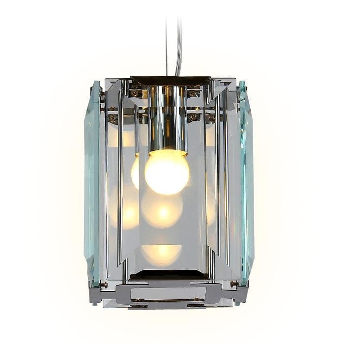 Ambrella Подвесной светильник TR5107 CH/CL хром/прозрачный E27/1 max 40W 150*150*1200 — миниатюра 3