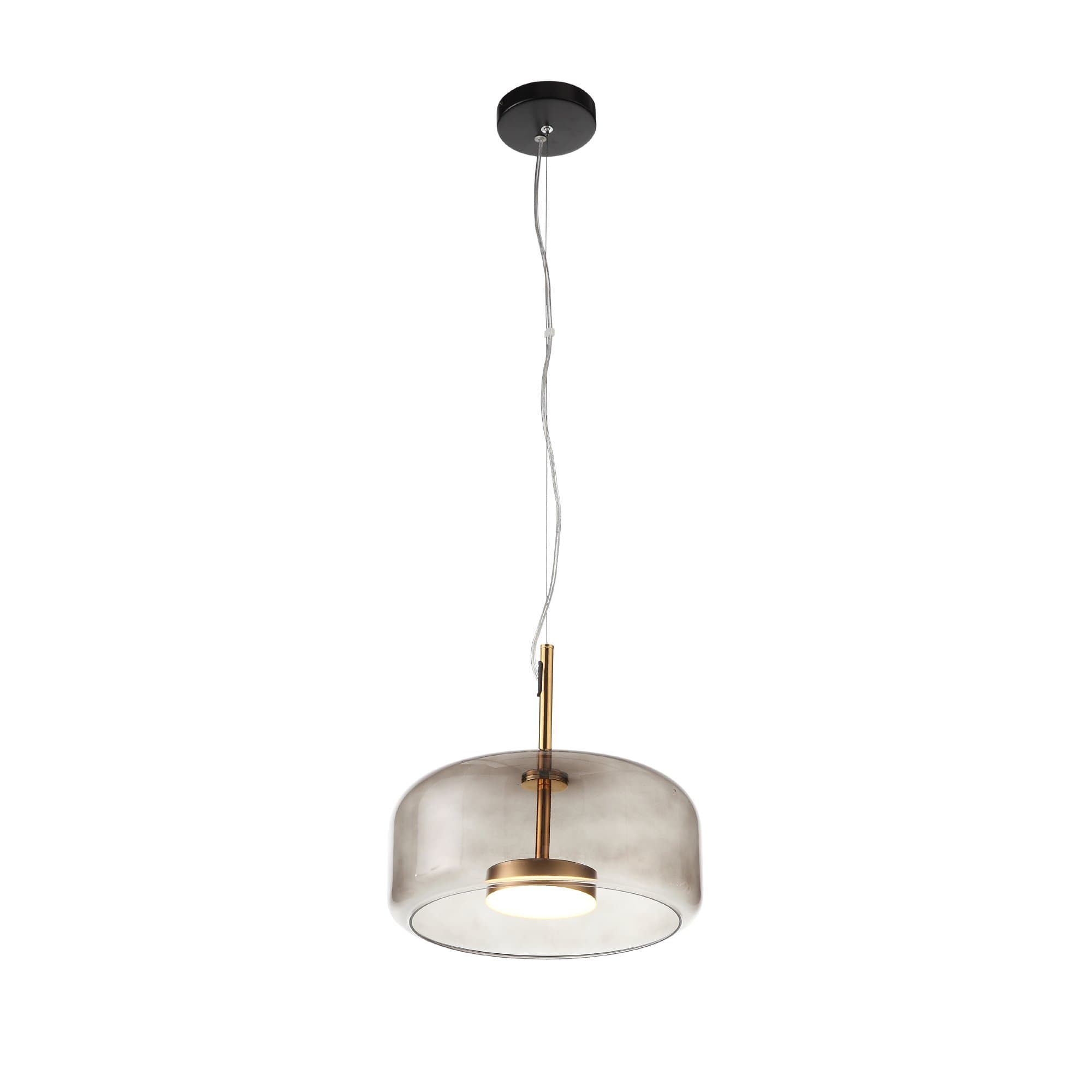 ST Luce SL1053.243.01 Светильник подвесной Золото/Дымчатый LED 1*9W