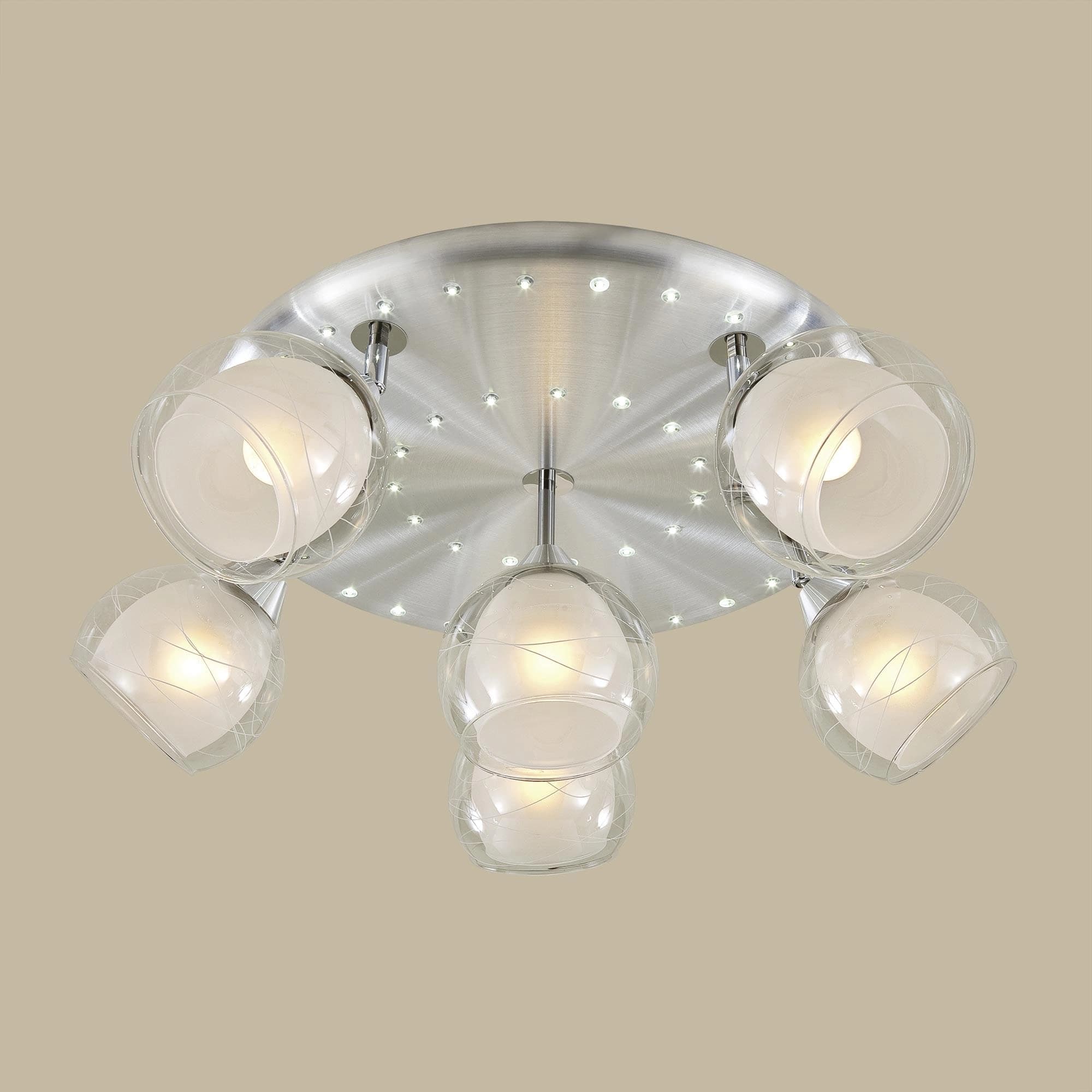 Citilux CL158162 Самба+LED Алюм+Хром Светильник Люстра — миниатюра 1