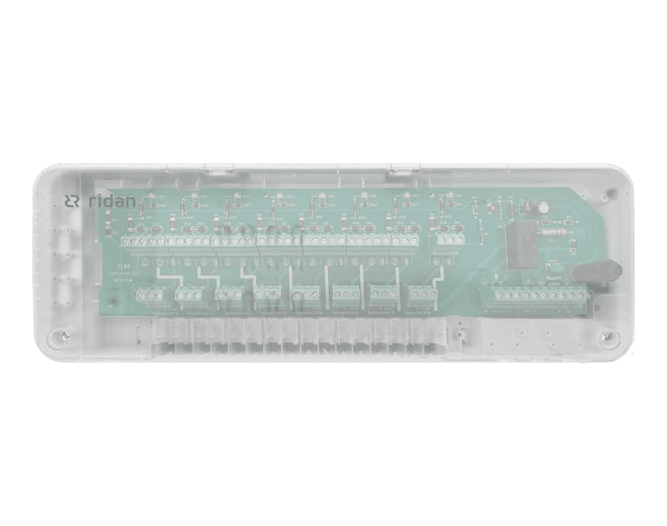 Ridan Коммутационная панель Ridan WD 230V, 8 каналов, 14 приводов, реле котла и насоса