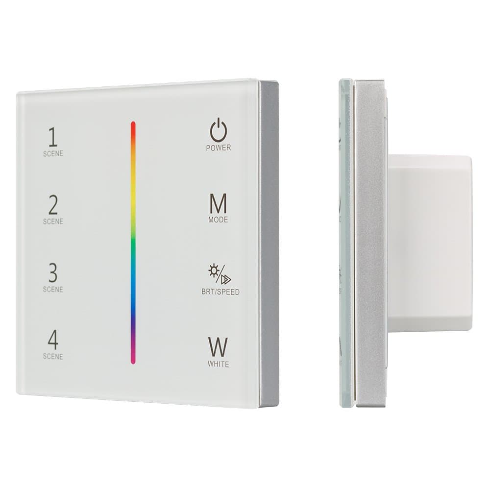 Arlight Панель Sens SMART-P22-RGBW White (12-24V, 4x3A, 2.4G) (IP20 Пластик, 5 лет) 025168 — миниатюра 1