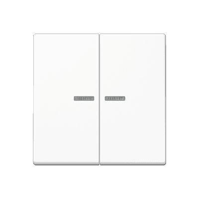 JUNG Клавиша для KNX кнопки, 2 группы, с окошком термопласт белый A102KO5BFWW