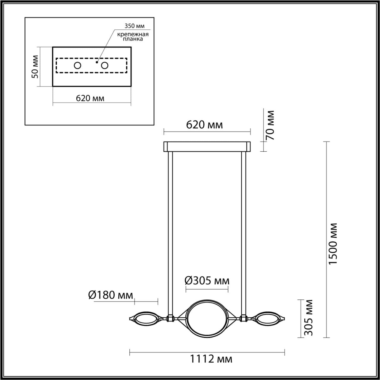 Odeon Light 4995/40L L-VISION ODL23 377 матов.золотой/черный/металл/акрил Люстра LED 40W 3000K VIKEMA — миниатюра 2