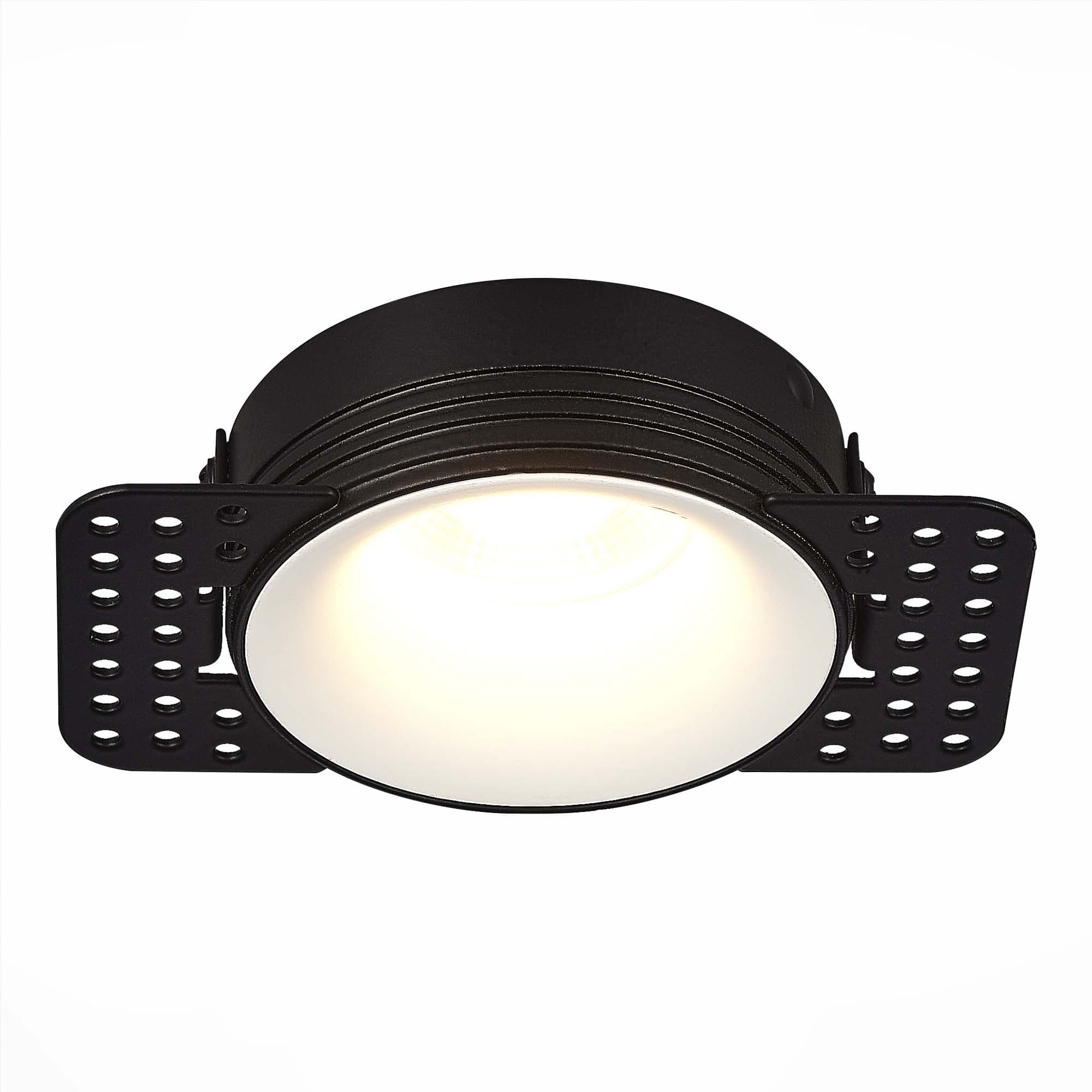 ST LUCE ST218.458.01 Св-к встр. Черный GU10 1*50W IP20 D85xH30 165-265V Без ламп