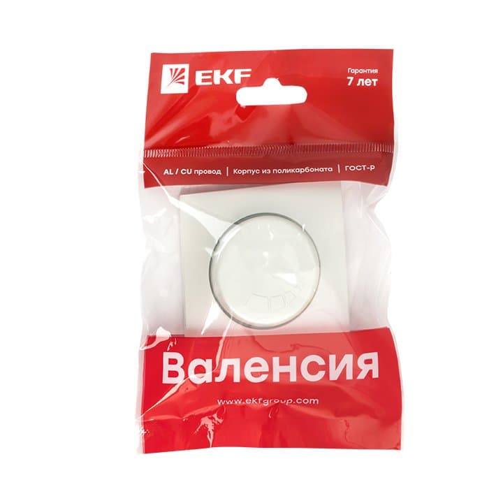 EKF PROxima Валенсия лицевая панель светорегулятора 600W 220В жемчуг — миниатюра 3