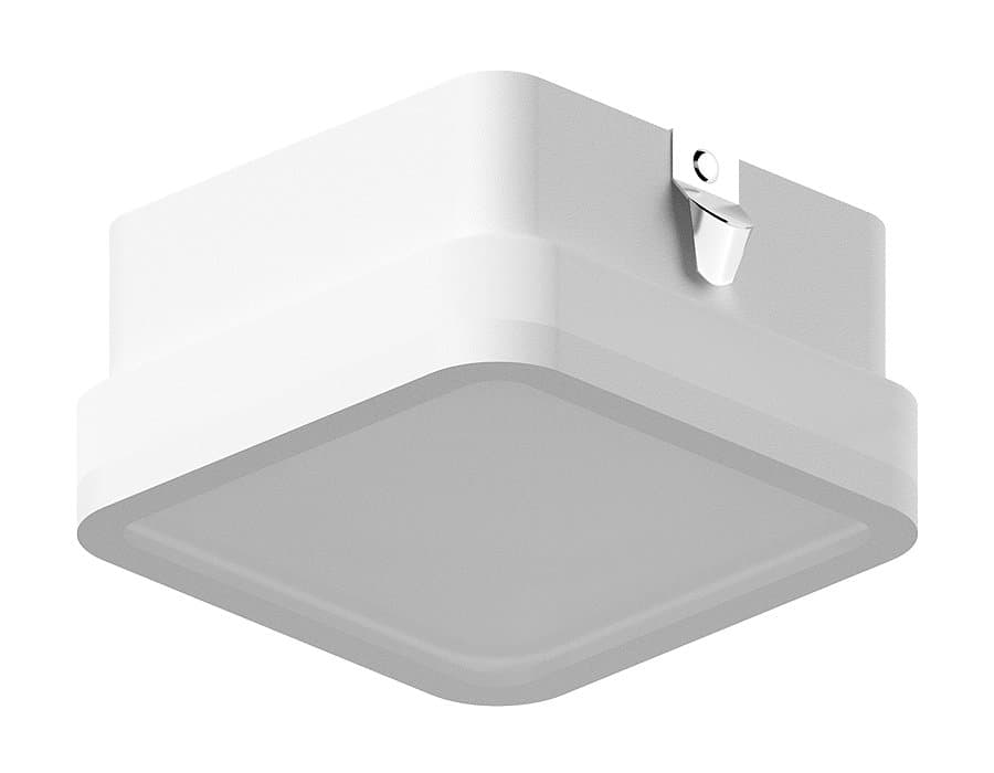 Ambrella Насадка передняя для корпуса светильника с размером отверстия 70*70mm N7750 SWH/FR белый песок/белый матовый 70*70*H40mm Out15mm MR16 — миниатюра 1