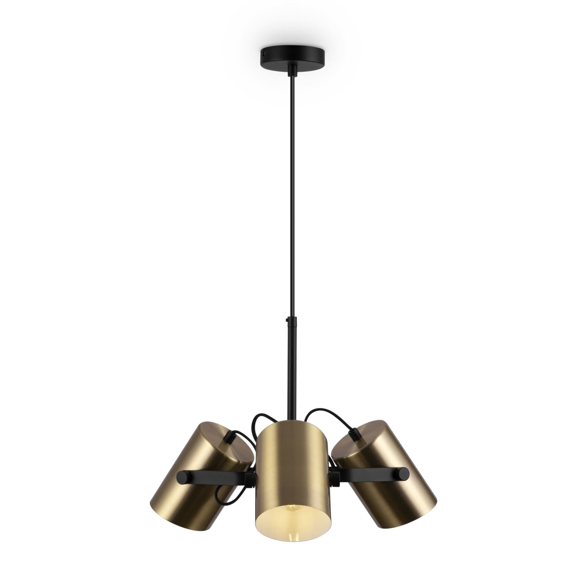 Freya Loft Черный и Латунь Светильник подвесной FR4004PL-03BBS — миниатюра 2
