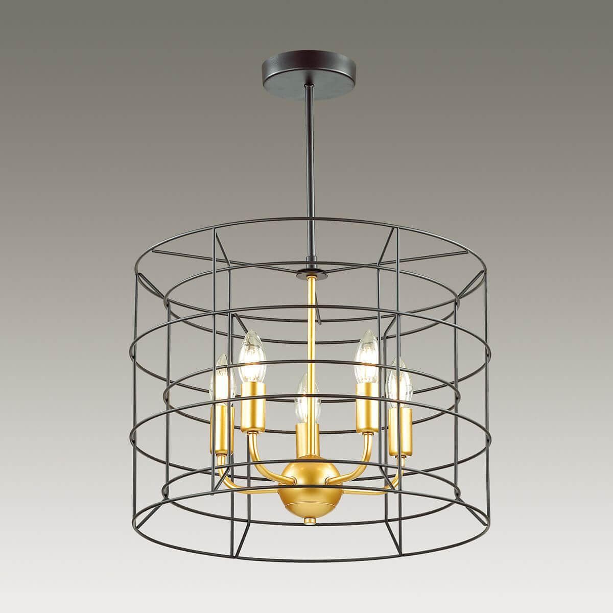 Lumion 4410/5 LN19 134 черный, золотой Люстра потолочная E14 5*40W 220V RUPERT — миниатюра 4