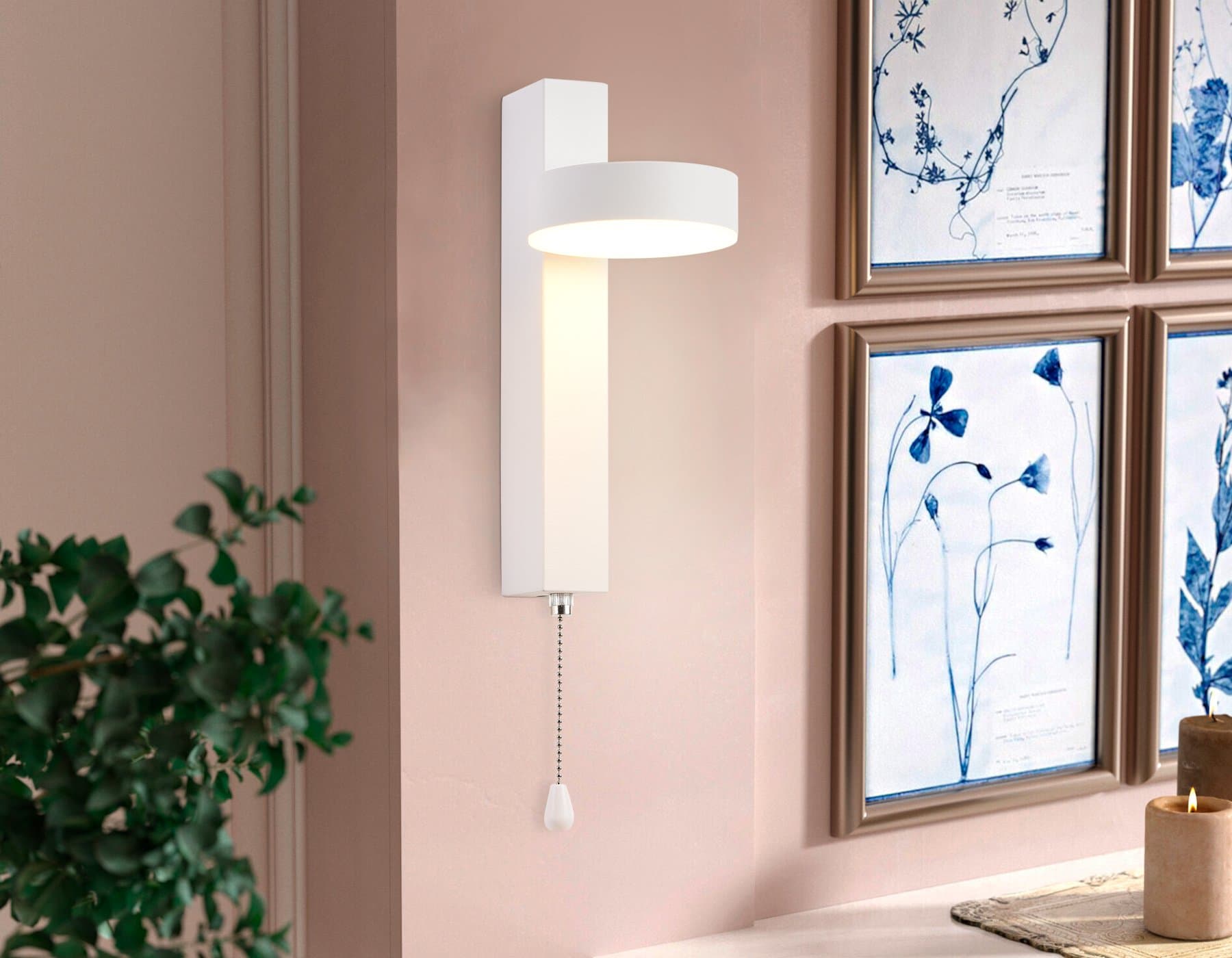 Ambrella Настенный светодиодный светильник с выключателем FW160 WH белый LED 3000K 6W 265*95*135 — миниатюра 3