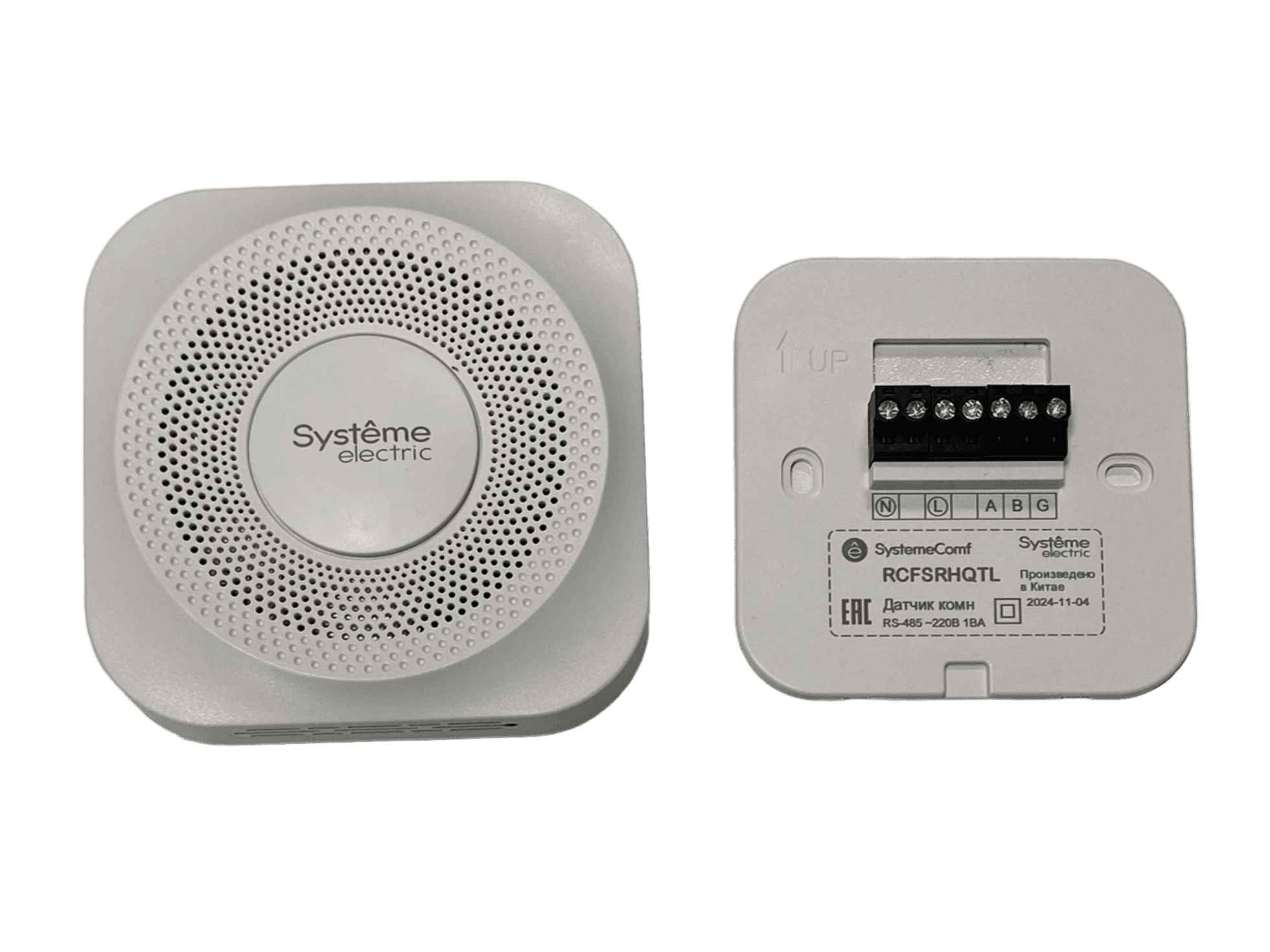 Systeme Electric Датчик влажности, температуры, качества воздуха комнатный Comf RS-485 ~220В — миниатюра 4