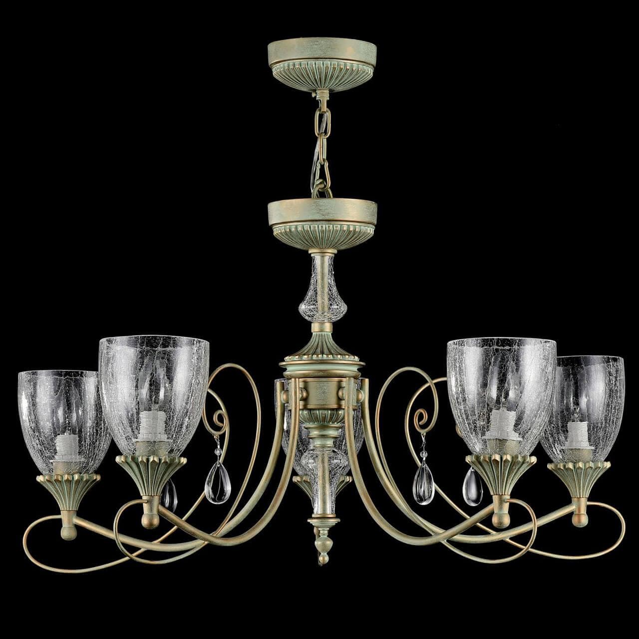 Maytoni Royal Classic Sabina Мятное Золото Люстра 5xE14 60W RC145-PL-05-MG — миниатюра 7