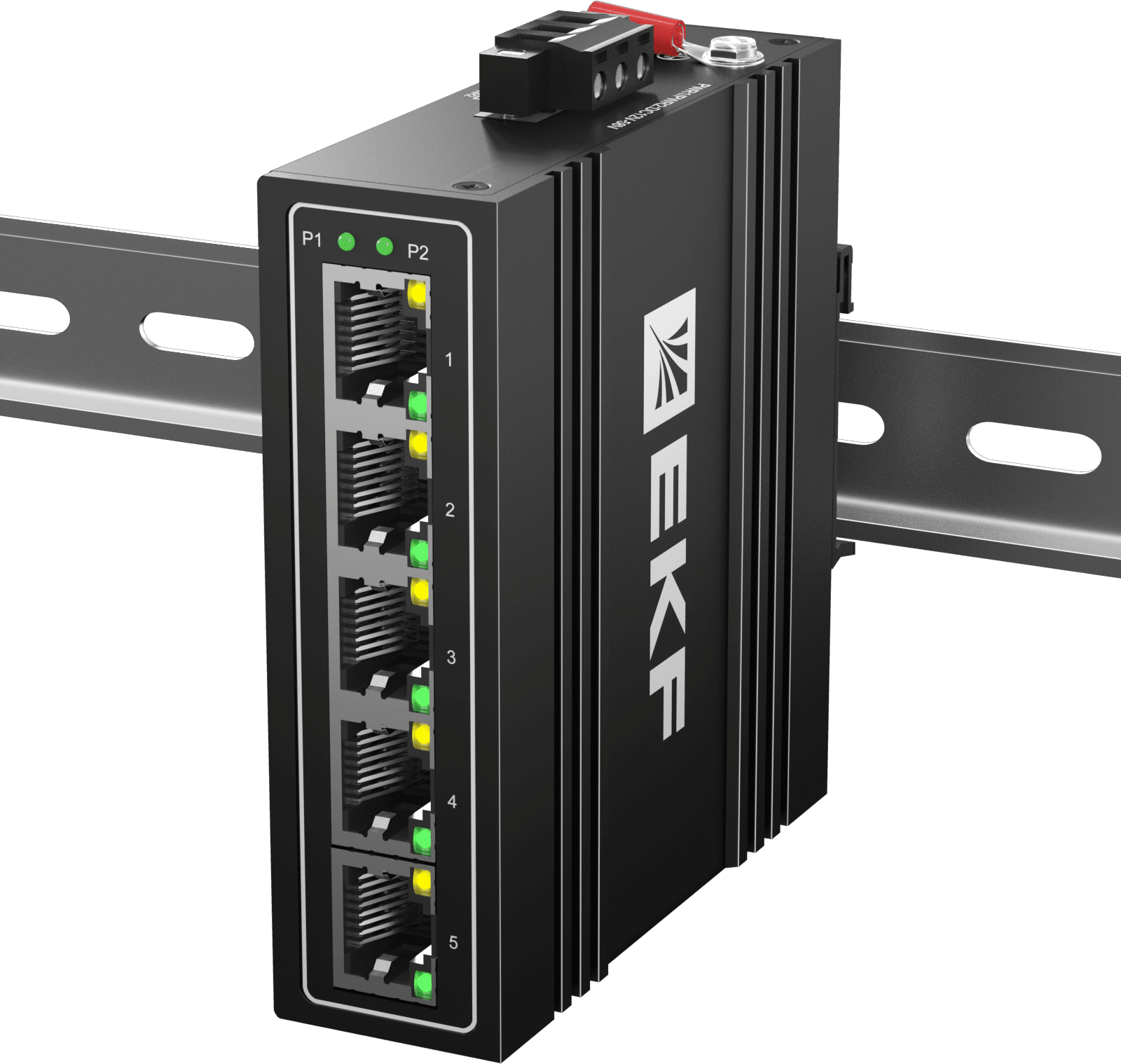 EKF Промышленный неуправляемый коммутатор U-5T, 5 портов 10/100Base-T(X) RJ45, монтаж на динрейку TSX