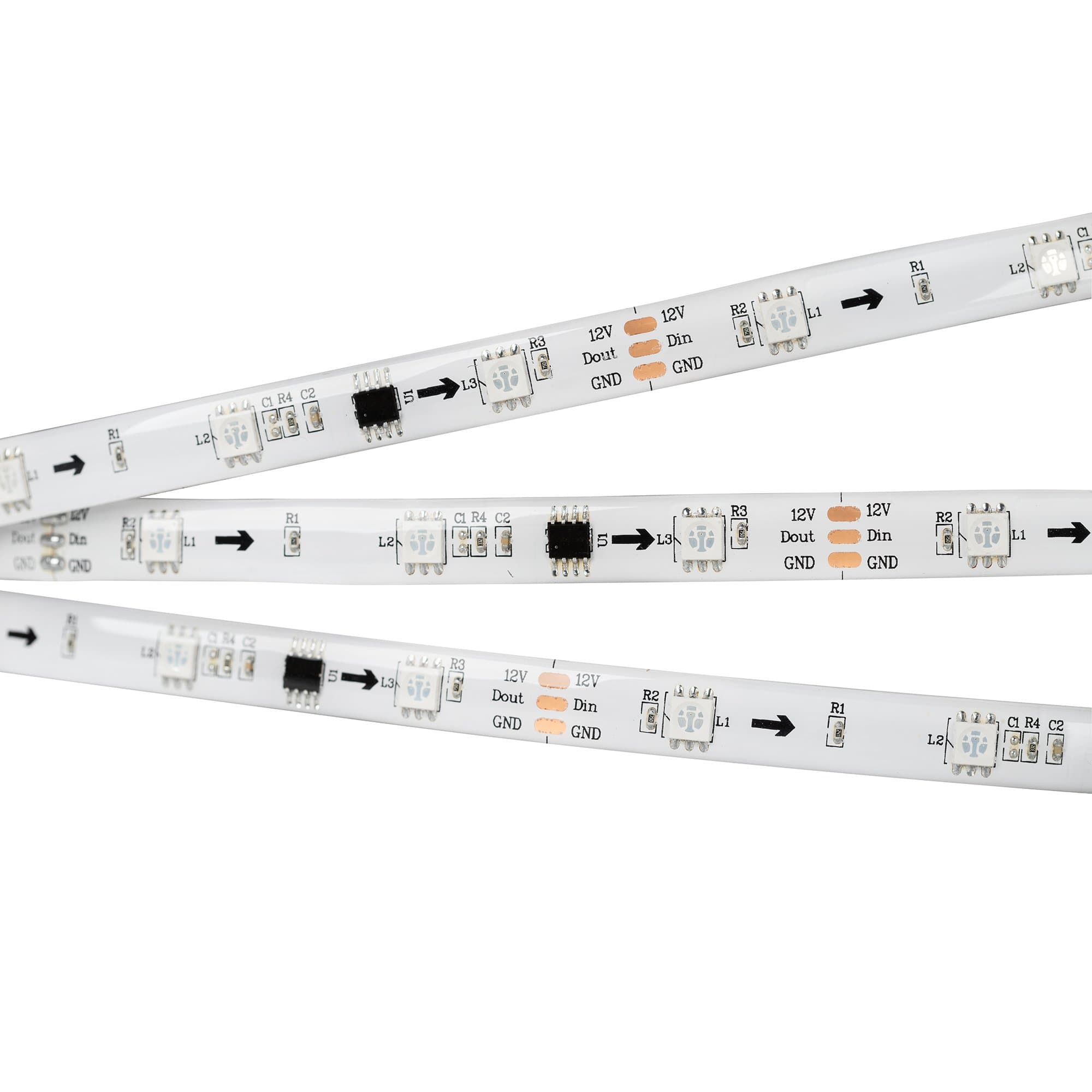 Arlight Лента герметичная SPI-SE-B30-10mm 12V RGB-PX3 (7.2W/m, IP65, 5060, 5m) (Закрытый, IP65) 026369(2) — миниатюра 2