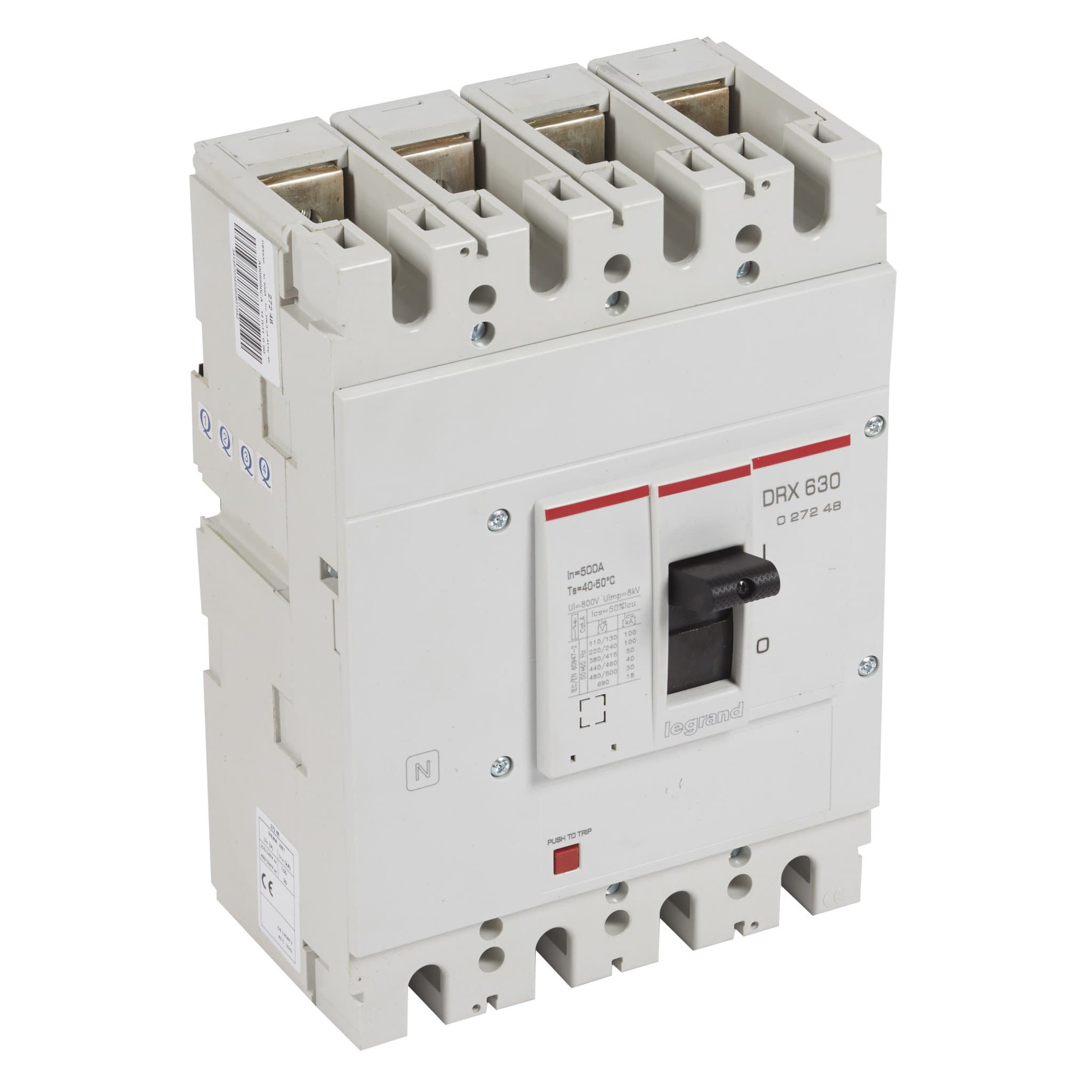 Legrand DRX630 термомагнитный 500A 4П 50кА 027248 — миниатюра 1