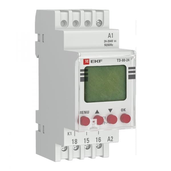 EKF PROxima Таймер электронный ТЭ-80 24-230В — миниатюра 1