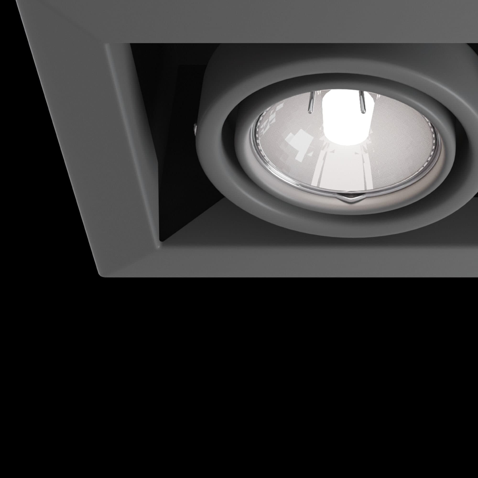 Maytoni DownLight Metal Серый Встроенный светильник 2xGU10 50W DL008-2-02-S — миниатюра 7
