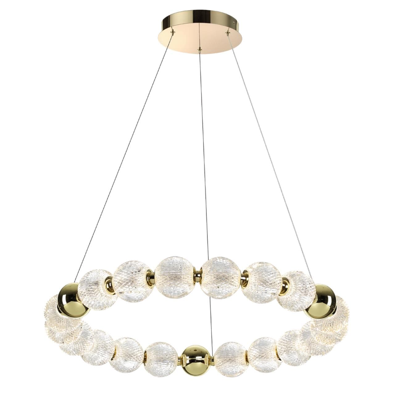 Odeon Light 5008/60L L-VISION ODL24 золотой/металл/акрил Люстра LED 60W 4000K 5058лм CRYSTAL
