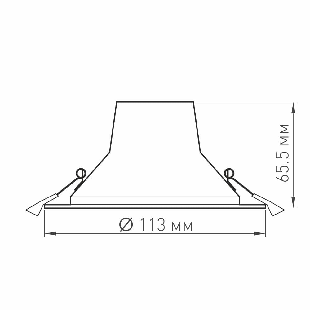 Arlight Светильник LTD-LEGEND-R115-10W White6000 (WH, 50 deg) (IP20 Металл, 3 года) 027315 — миниатюра 3