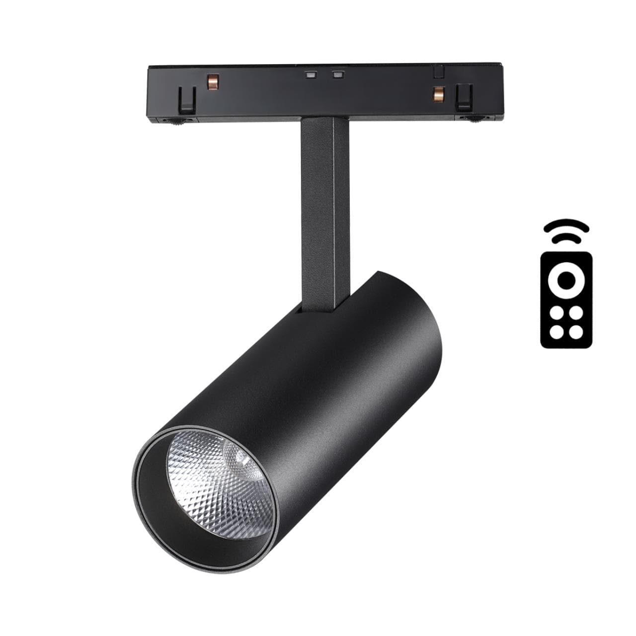 Novotech 358630 SHINO NT21 000 черный Трековый низковольтный св-к диммируемый с ДУ, со сменой цв.температуры IP20 LED 3000~6500К 12W 48V FLUM