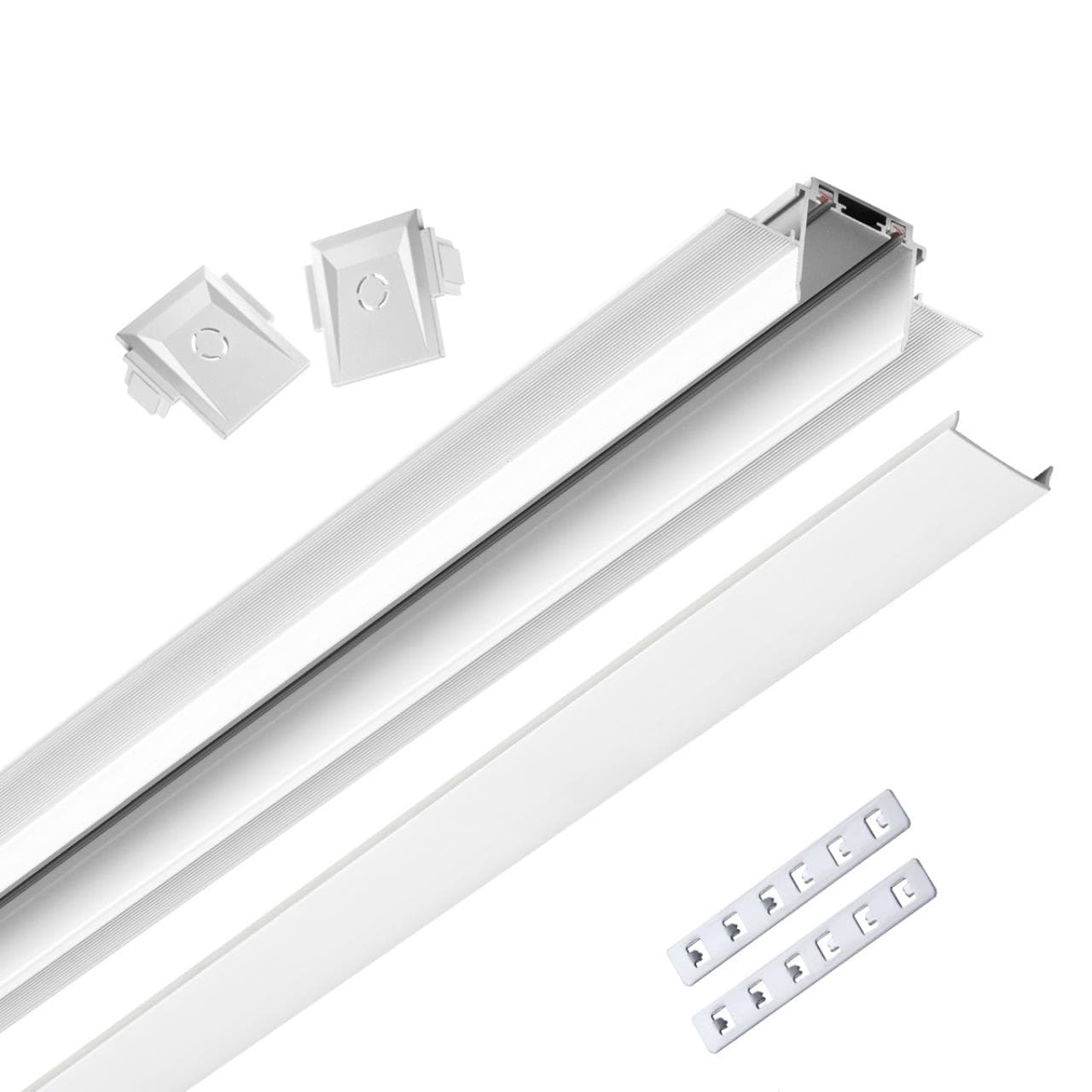 Novotech 135200 SHINO NT23 000 белый Низковольтный шинопровод для встраиваемого монтажа в ГКЛ 2м IP20 48V SMAL