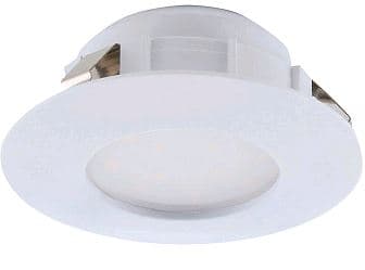 Eglo 95804 Светодиодный встраиваемый светильник PINEDA, 1х6W(LED), Ø78, пластик, белый — миниатюра 2