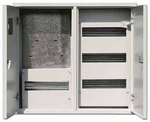 Dekraft Корпус металлический две двери 520х585х160 3-фазн. 48 мод. IP31 ЩРУН-3/48 — миниатюра 4