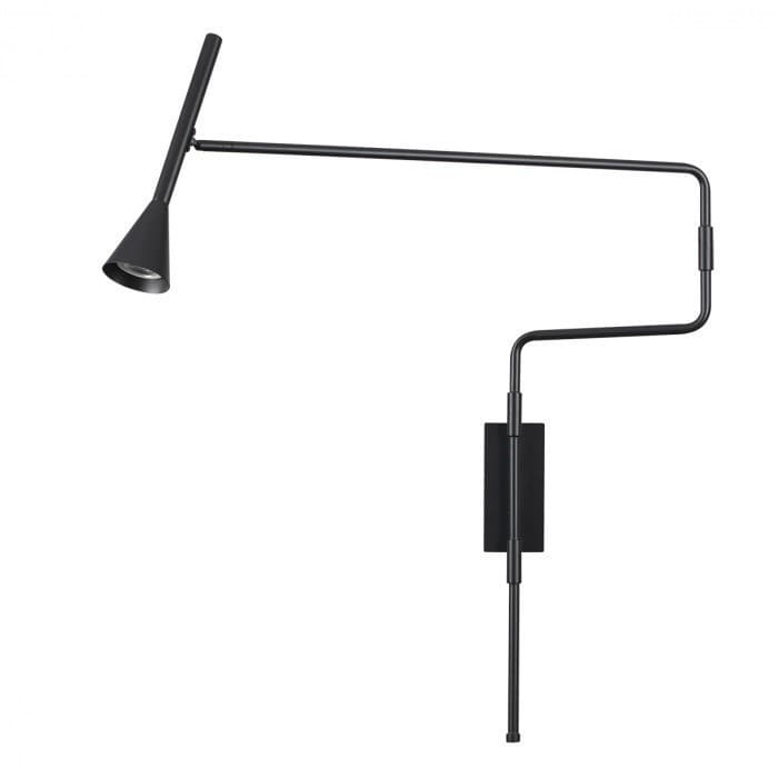 Odeon Light 7031/1W HIGHTECH ODL25 Настенный светильник черн/металл/металл с выкл. IP20 GU10 LED 1*9W 220V IZZY