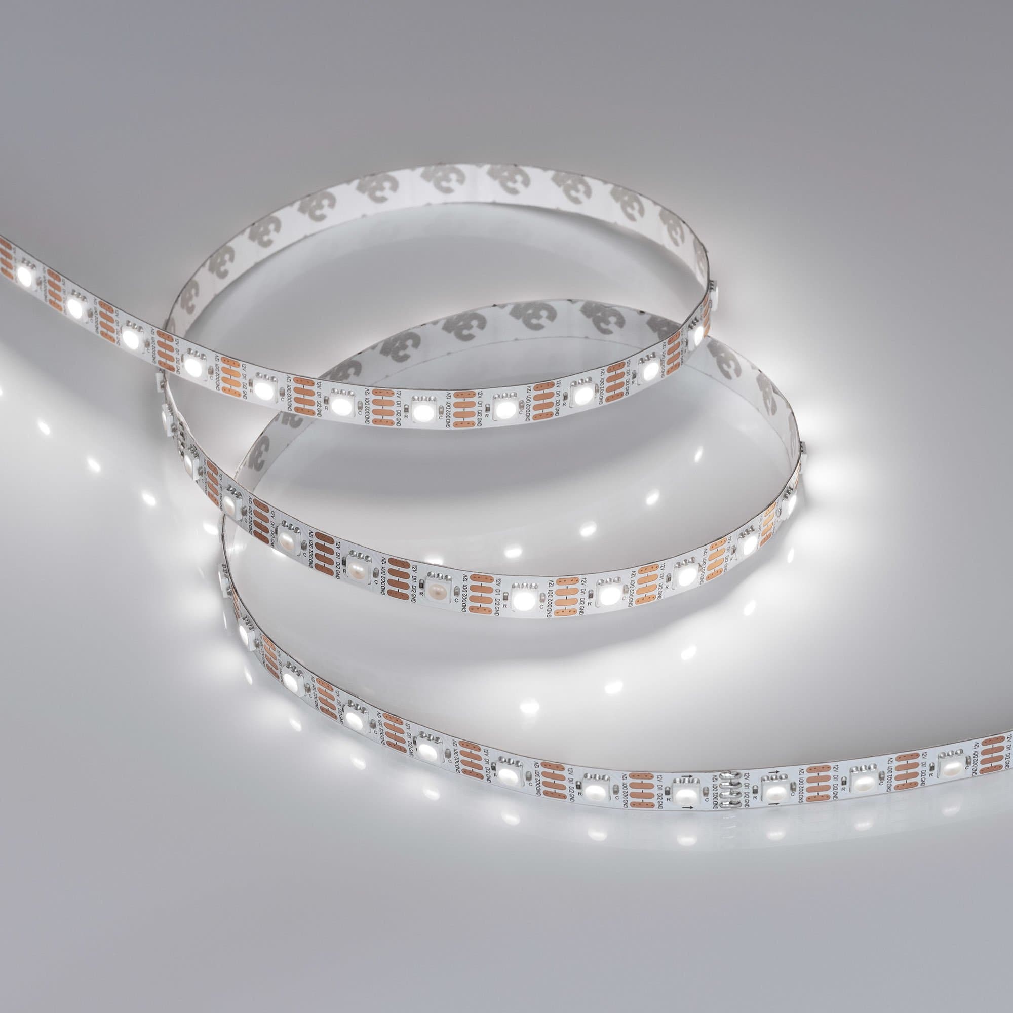 Arlight Лента SPI-B60-10mm 12V White6000-PX1-RAM (9.3 W/m, IP20, 5060, 5m) (бегущий огонь) 037829 — миниатюра 1
