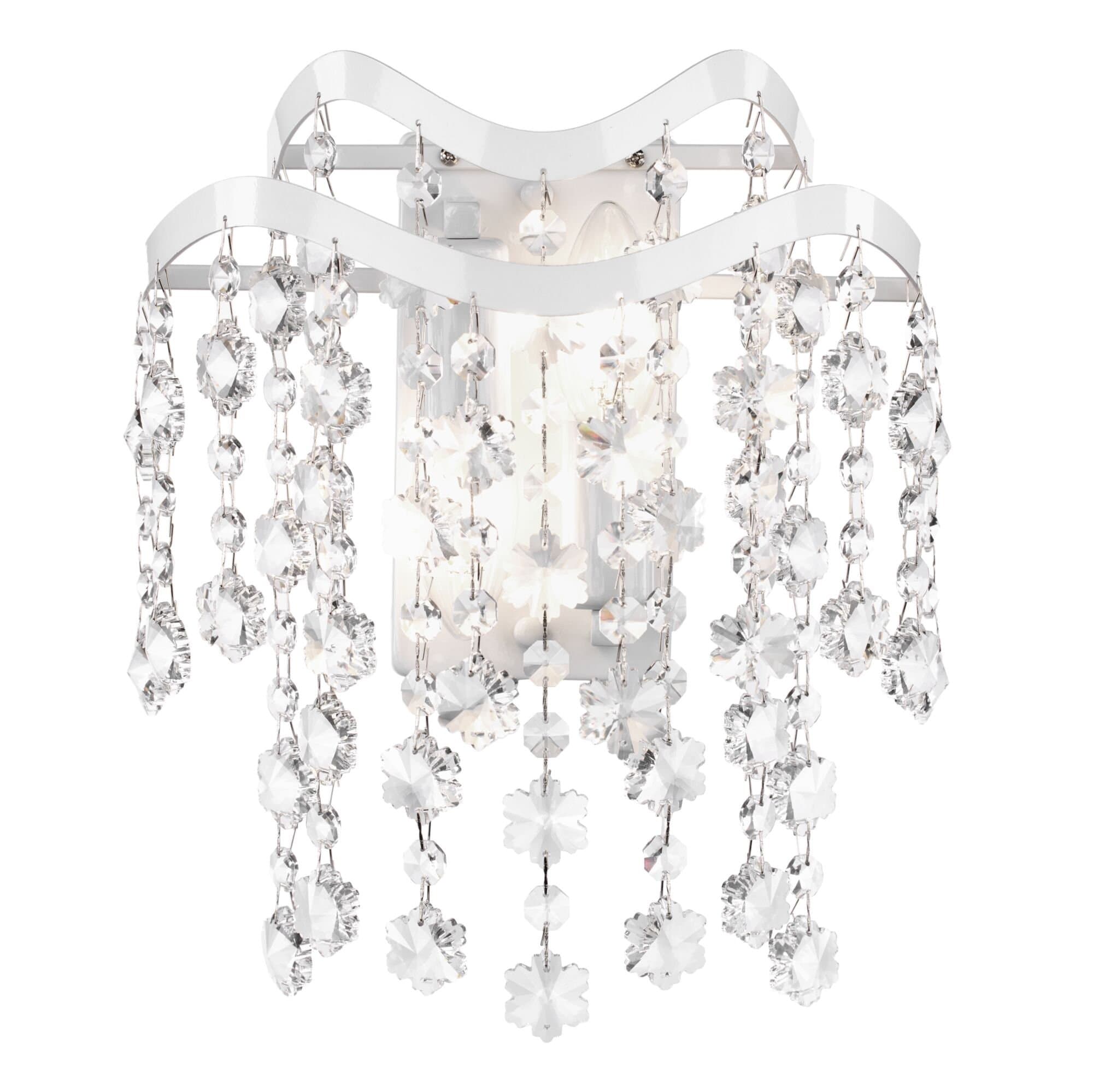 Freya Crystal Charlotte Белый Бра E14 40W FR1001WL-02W — миниатюра 2
